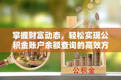 商丘掌握财富动态，轻松实现公积金账户余额查询的高效方法