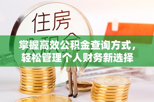商丘掌握高效公积金查询方式，轻松管理个人财务新选择