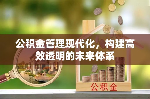 商丘公积金管理现代化，构建高效透明的未来体系