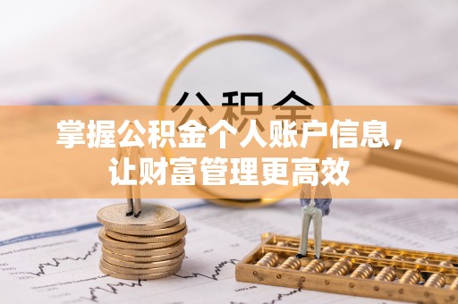 商丘掌握公积金个人账户信息，让财富管理更高效
