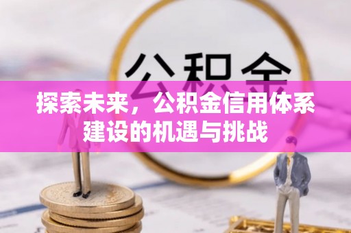 商丘探索未来，公积金信用体系建设的机遇与挑战